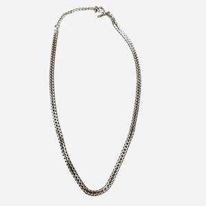 Premier Designs Silver Double Chain Necklace